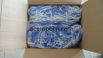 China Striped Soccer Goal Net-Knotted Polyethylene-square  120mm-8'H*24'W Senior Net supplier