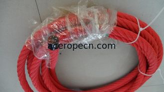 China 6 Strands 16mm Red Playground  Combination rope-Multifilament Polypropylene Covered supplier