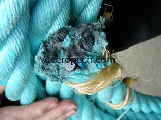 48mm Fishing Rope 4 Strands Combination Rope PP Steel