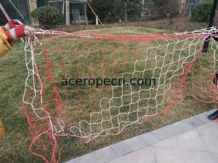 White Portable Football Goals Polyethylene Single Knot