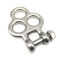 Stainless Steel 304 Triple Eye Shackle  for combination rope