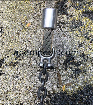 Stainless Steel 304 Single Eye Shackle Playground Spare Parts