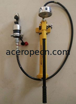 Double Connector Crimping Tool Hand Pump High Carbon Steel