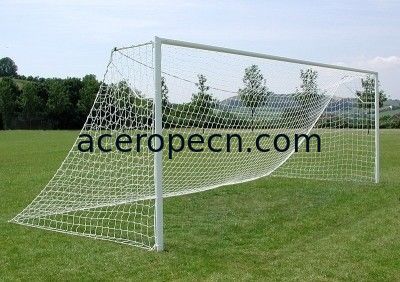 White Goal Soccer Net polyethylene 2.0mm single knot
